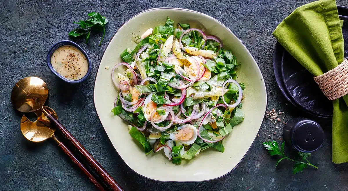 Lihtne hapuobliku ja kartuli salat, eelroog