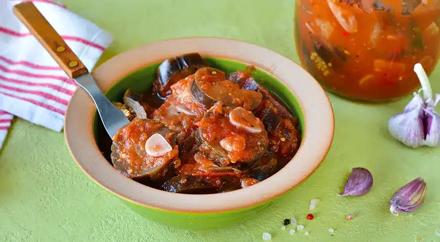 Talveks baklažaanid tomatitega